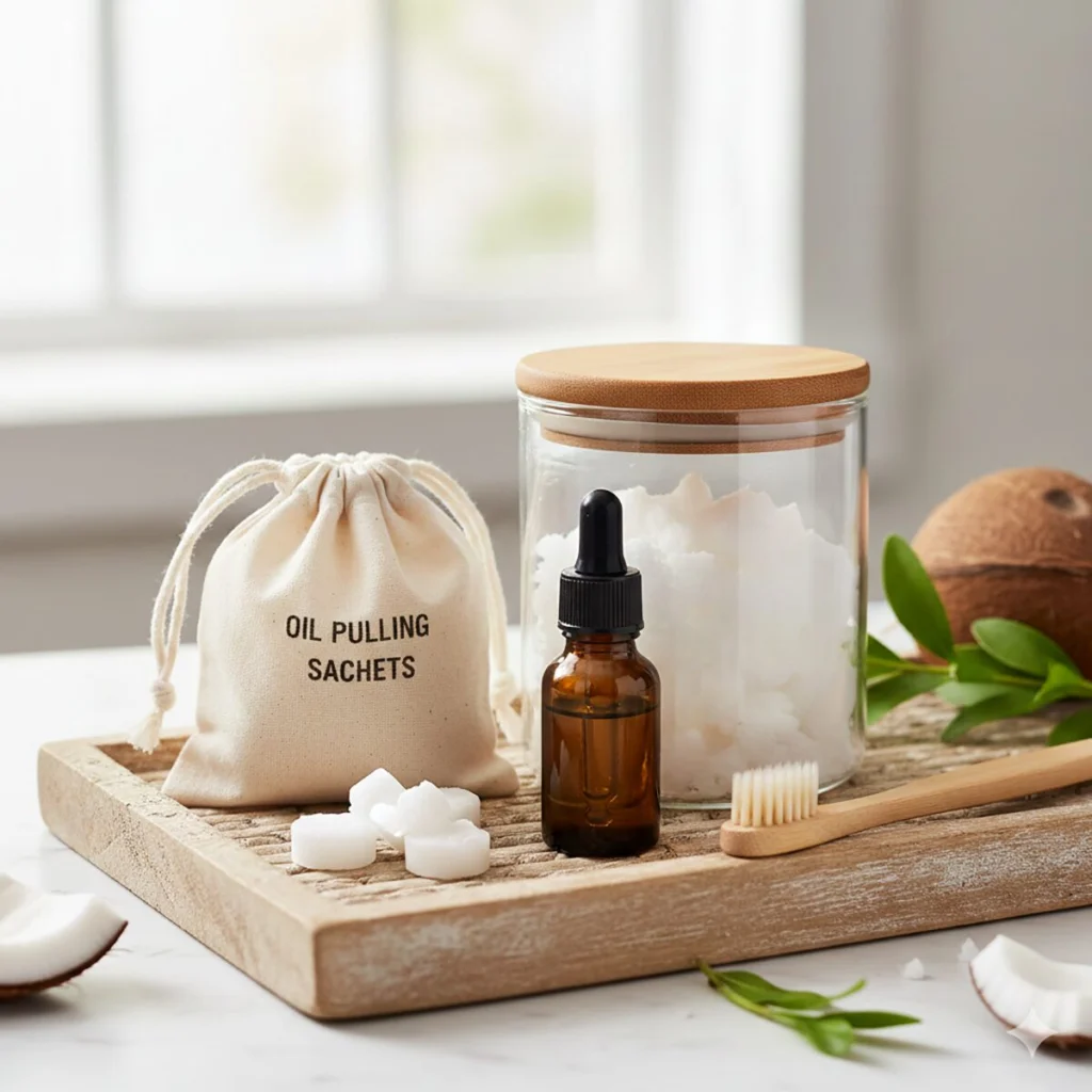 olio di cocco per i denti