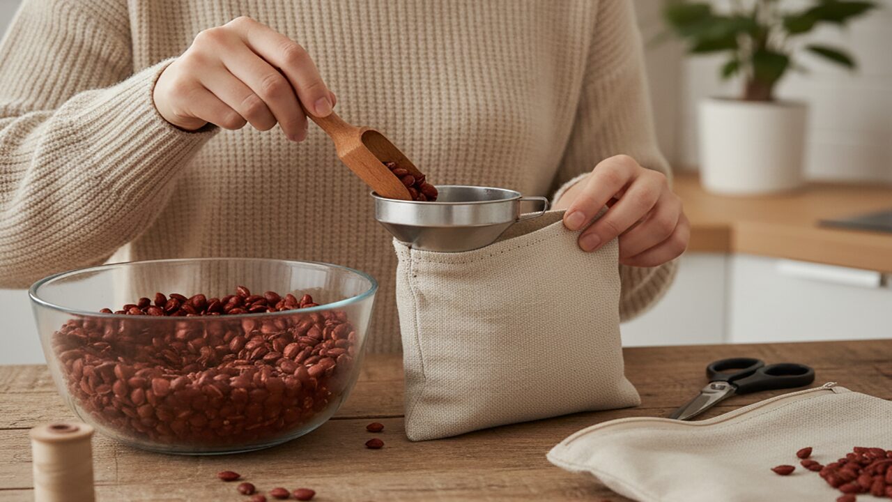 Cuscino con noccioli di ciliegia: come si usa a caldo e a freddo