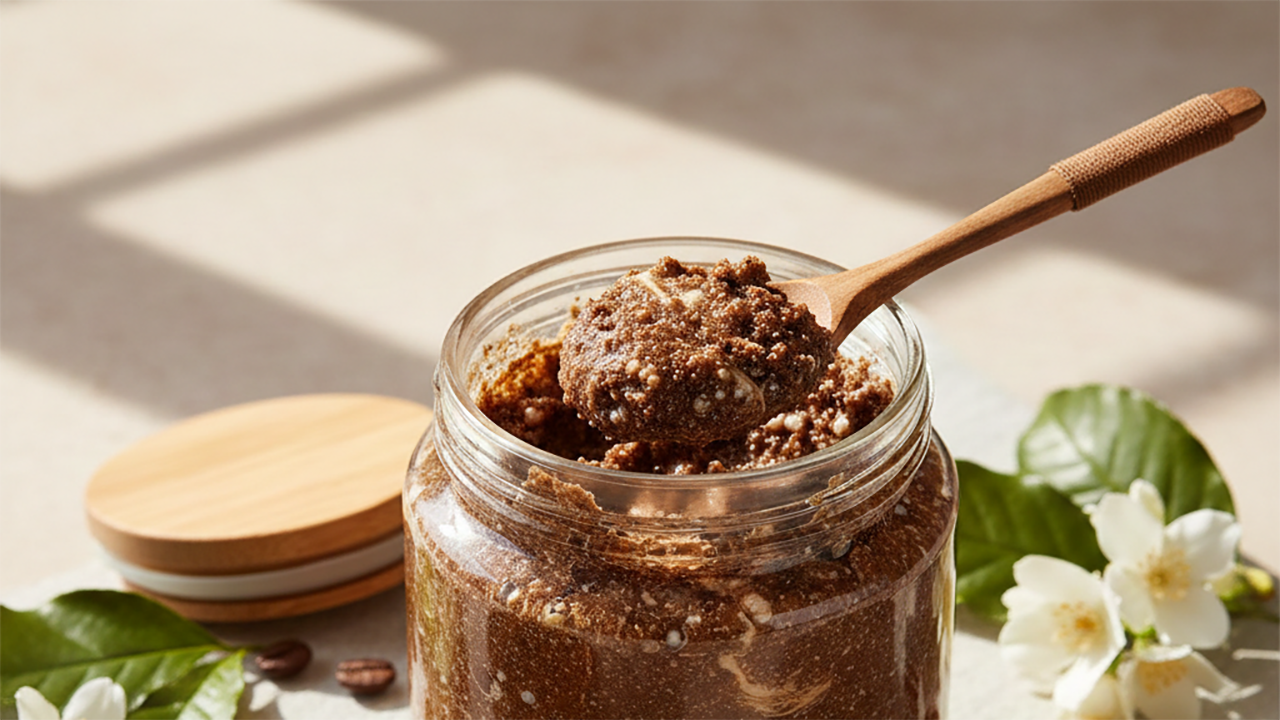 Scrub corpo al caffè fatto in casa: la ricetta e come applicarlo per una pelle liscia