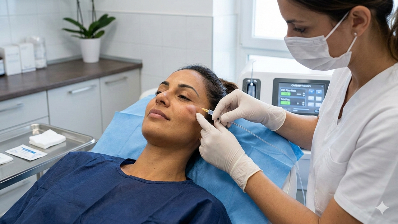 carbossiterapia occhiaie